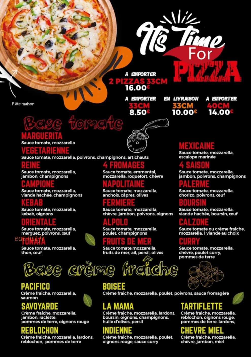 Waywa food — carte page 2