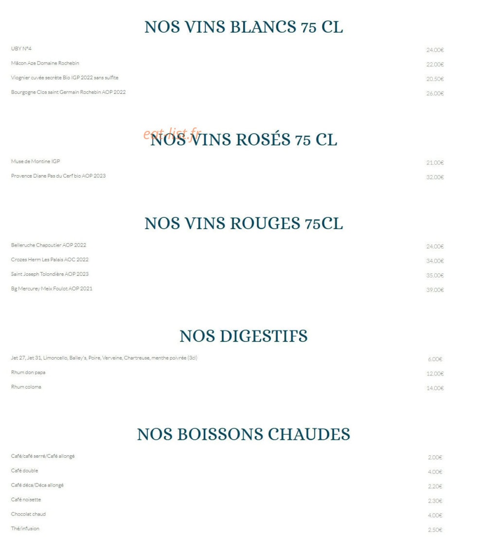 RestÔ JV — carte page 6