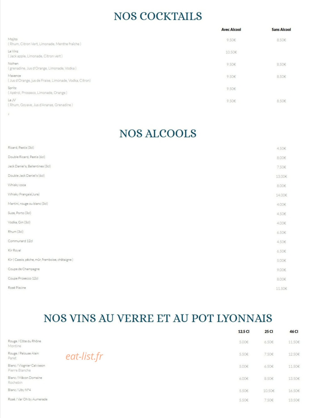 RestÔ JV — carte page 5