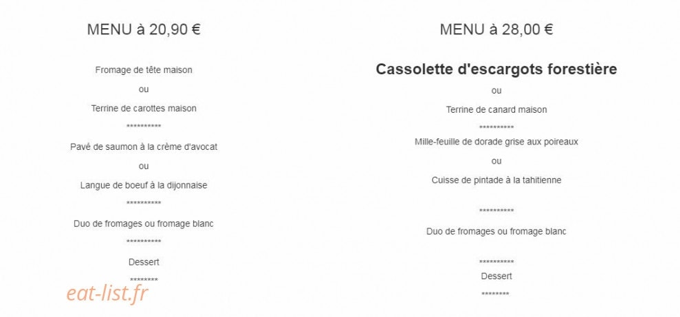 La Bergerie — carte page 1