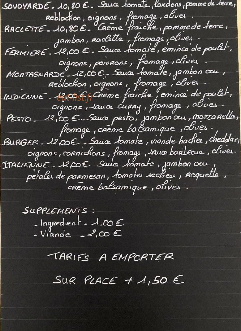 La Belle Etoile — carte page 2
