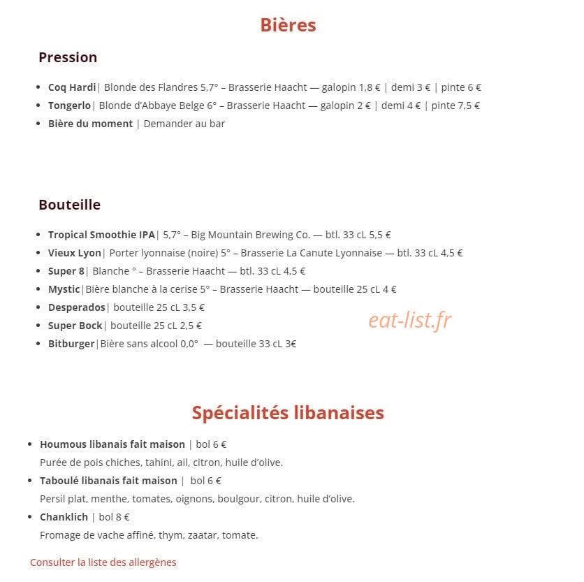 Chez Jeddo — carte page 3
