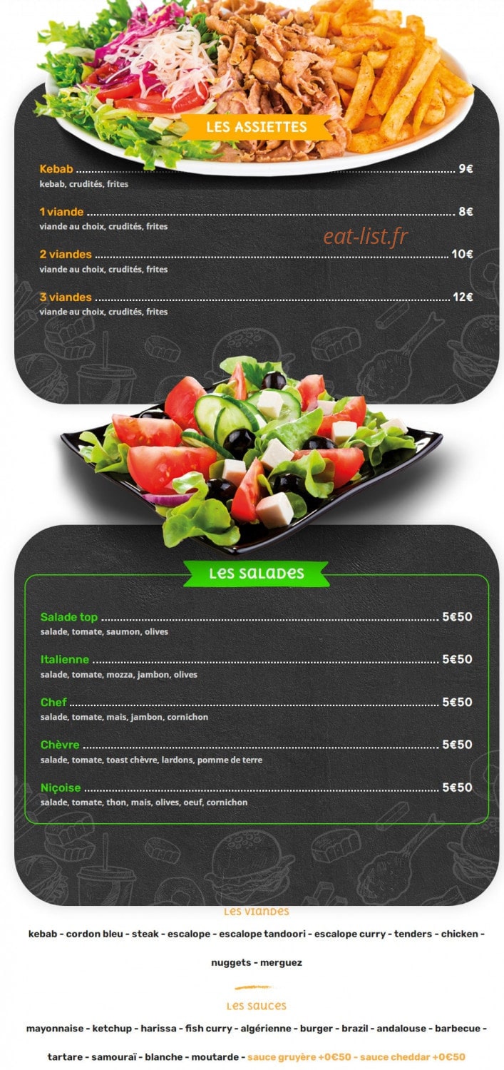 Time Food — carte page 6