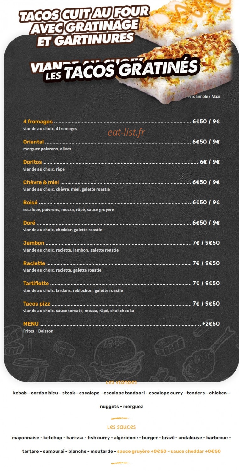 Time Food — carte page 4