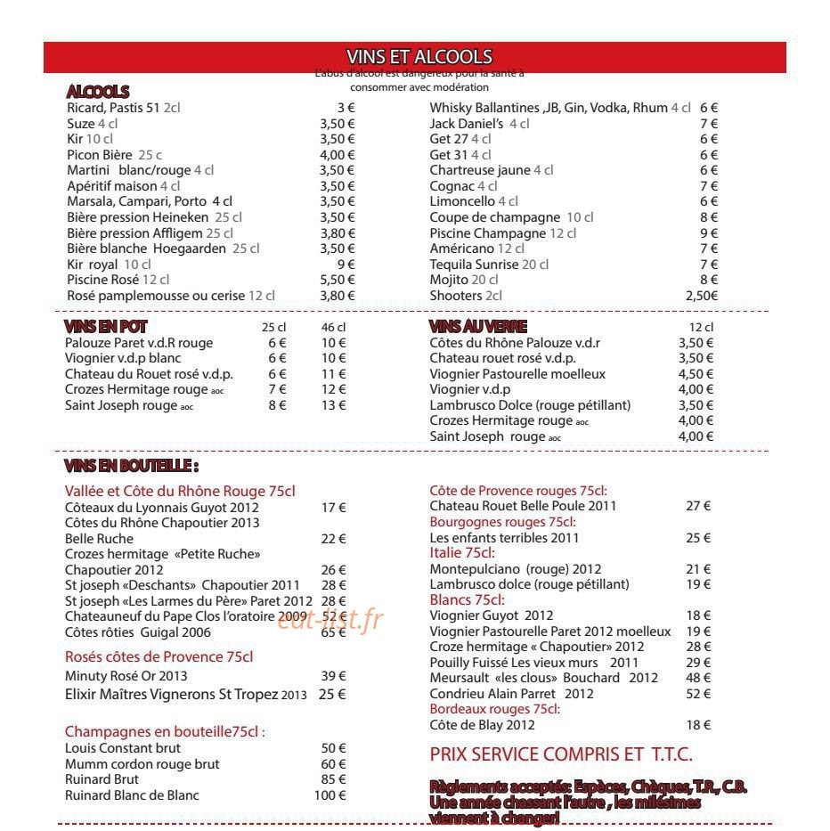 Bistro Gusto — carte page 5