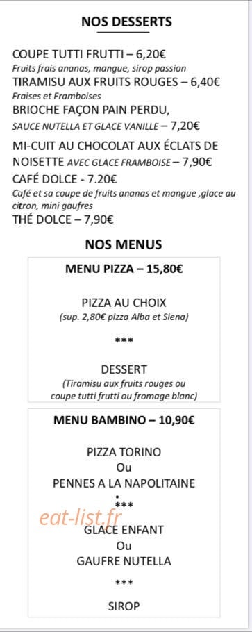 La Villa — carte page 3