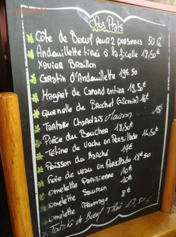 Le Café de la gare — carte page 1