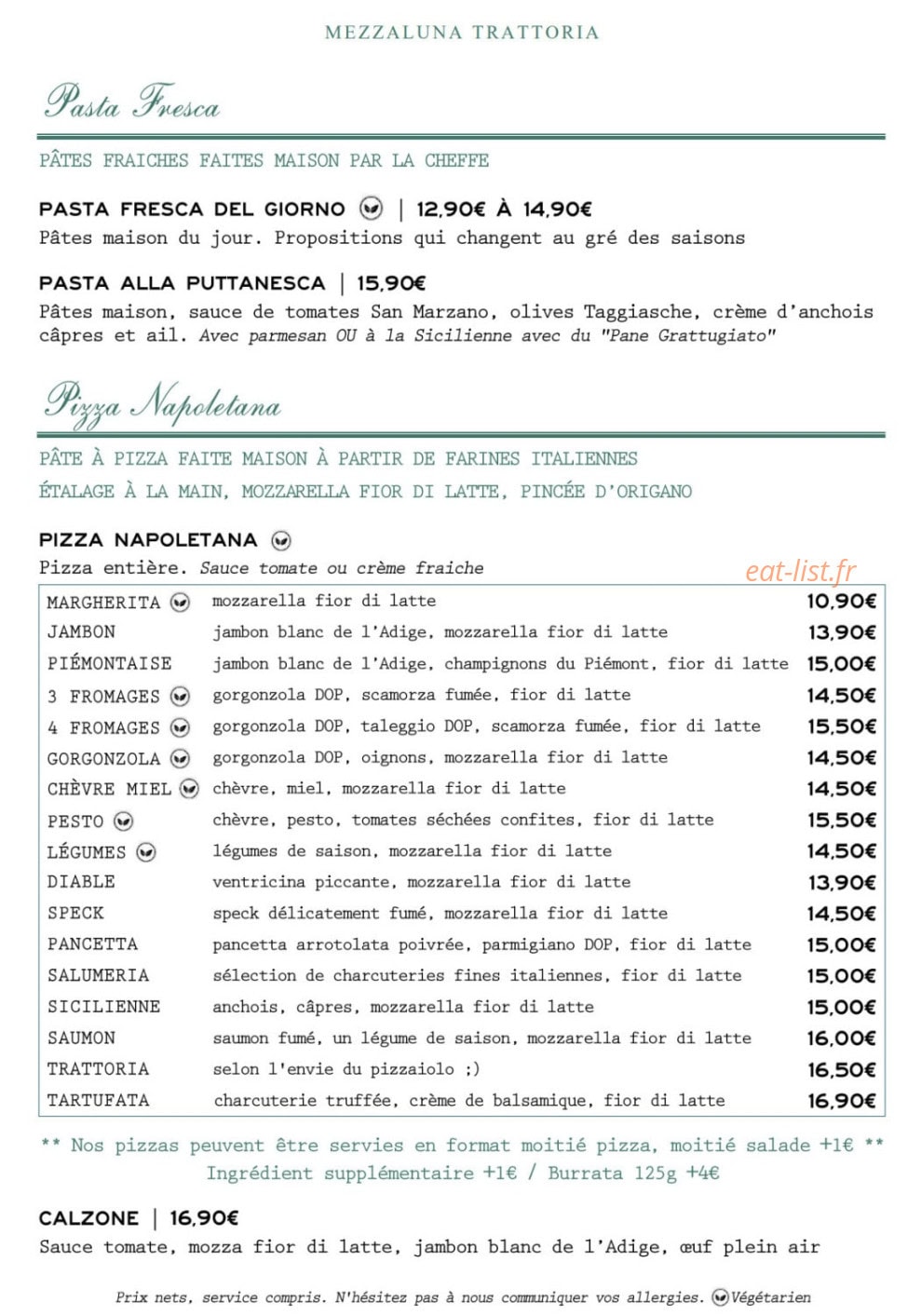 Mezzaluna — carte page 4