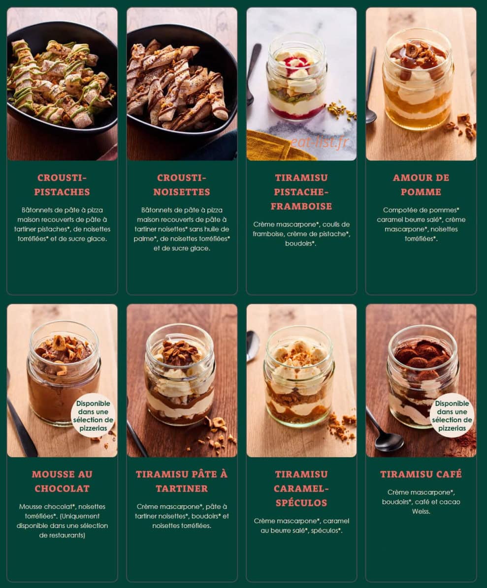 Pizza Cosy — carte page 7