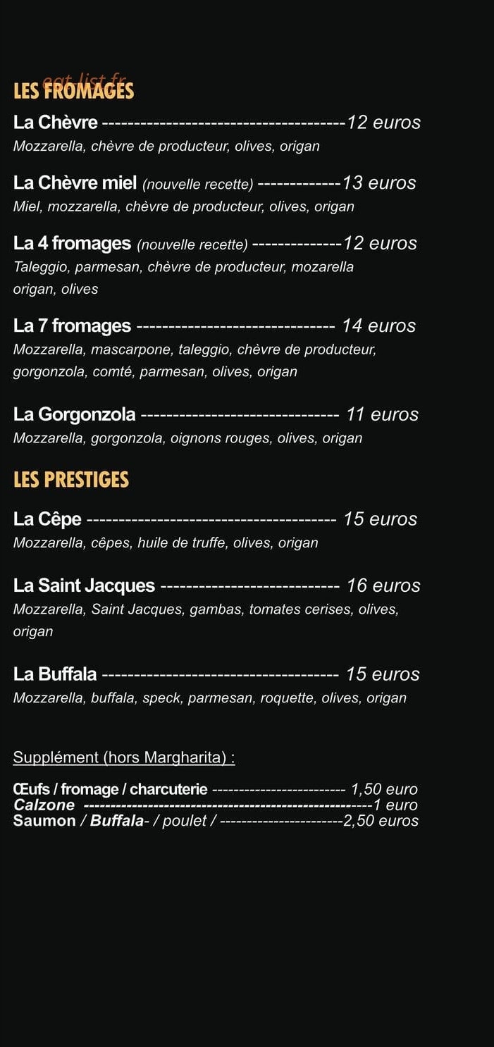 Pizza et Cie — carte page 4