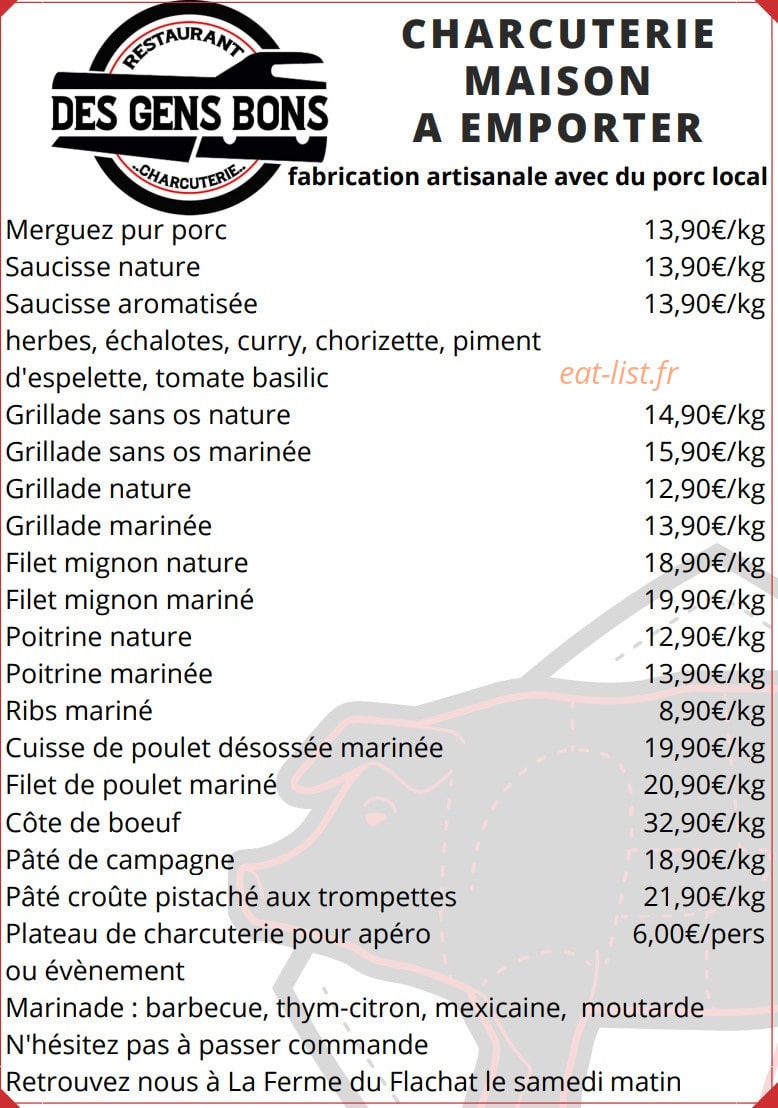 Des Gens Bons — carte page 2
