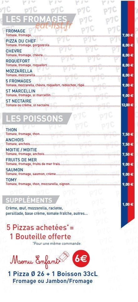 Pizza des 7 chemins — carte page 5