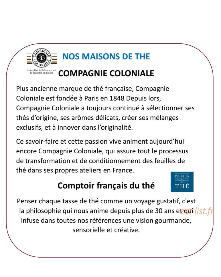 L'Heure du goût-thé — carte page 11
