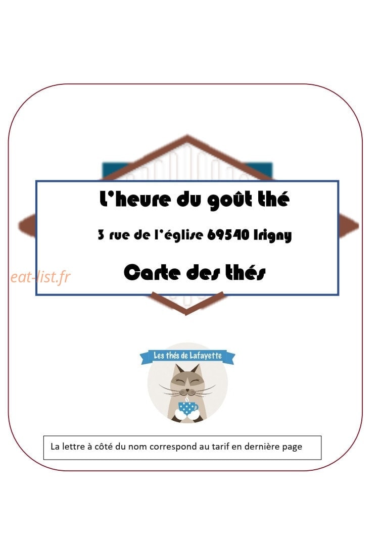L'Heure du goût-thé — carte page 1