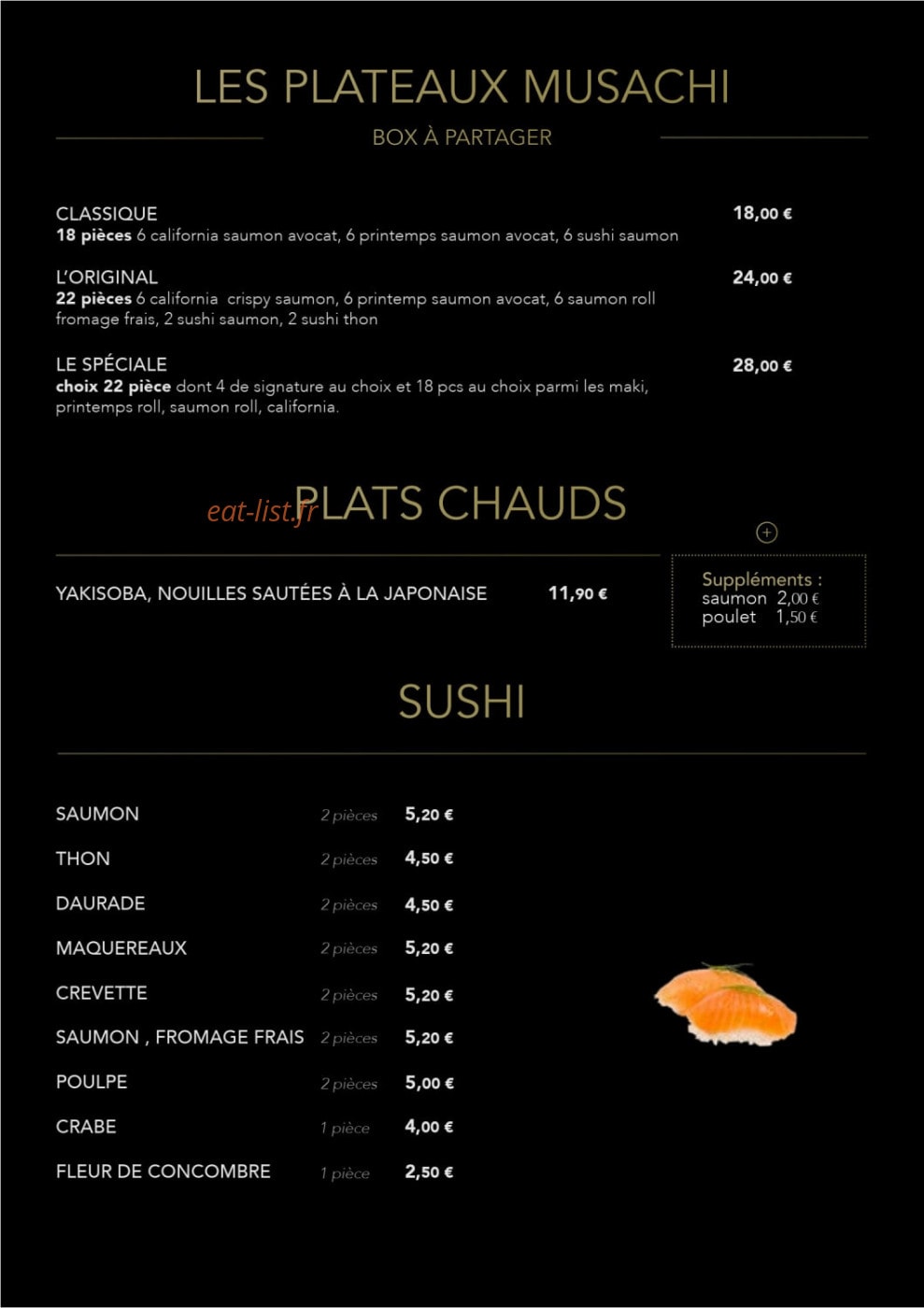 Le comptoir de Miyamoto — carte page 3