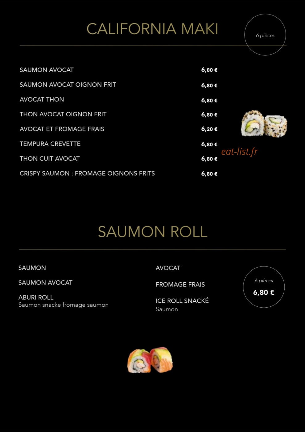Le comptoir de Miyamoto — carte page 4