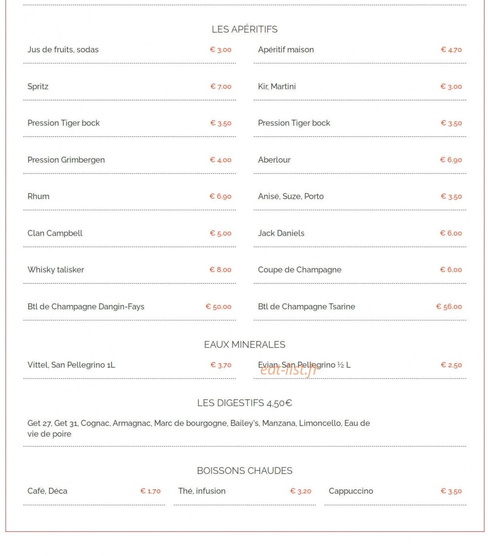 Le Comptoir des Lônes — carte page 5