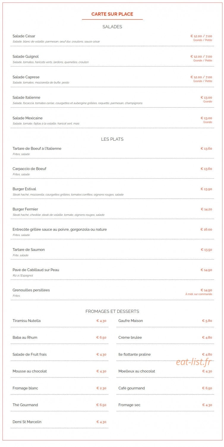Le Comptoir des Lônes — carte page 3