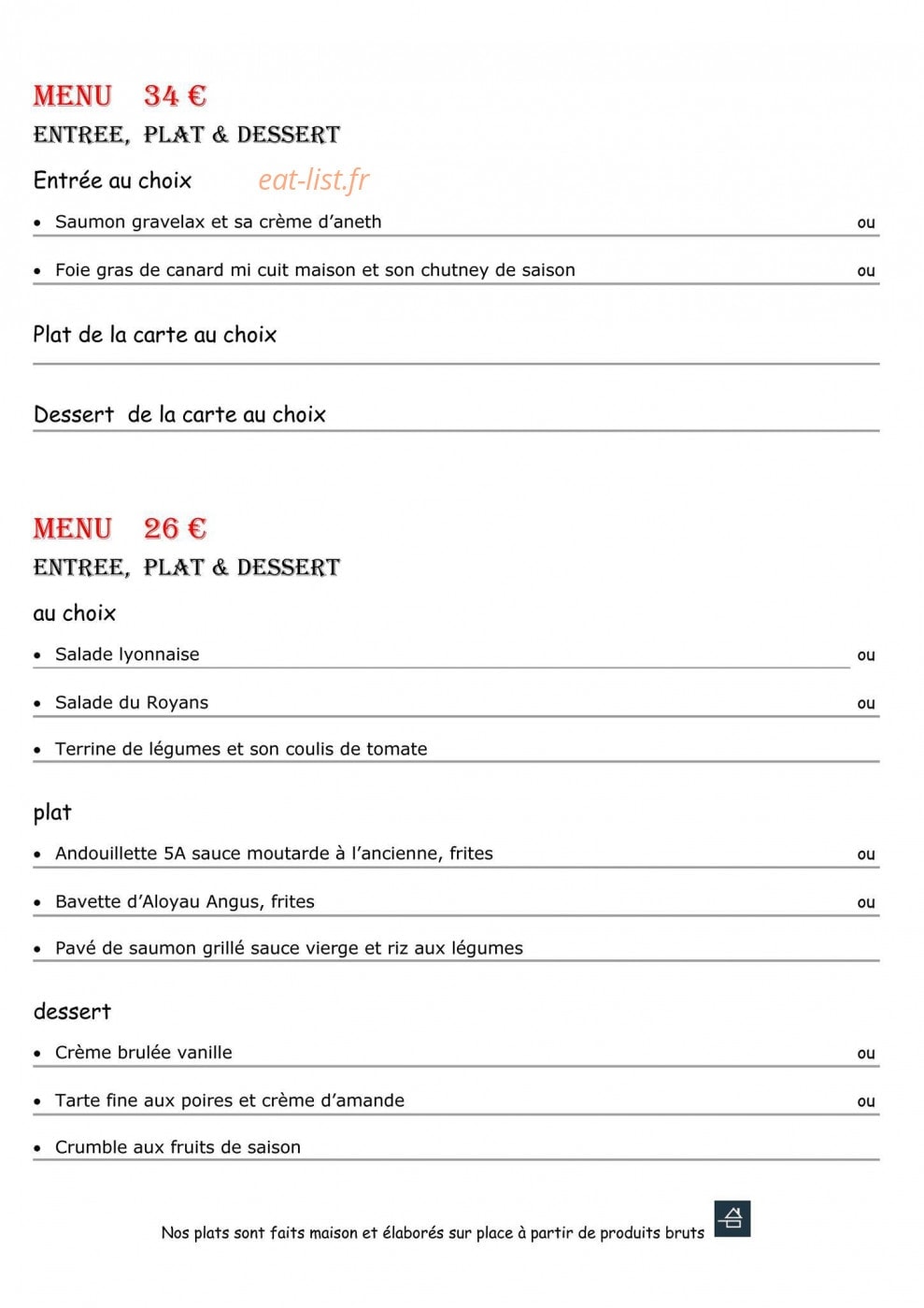La Table De César — carte page 2