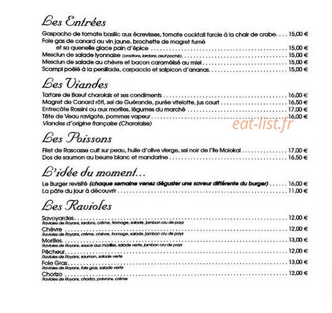 Le Coco Grill — carte page 2