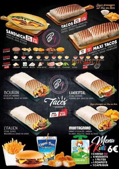 Burger Nine — carte page 3