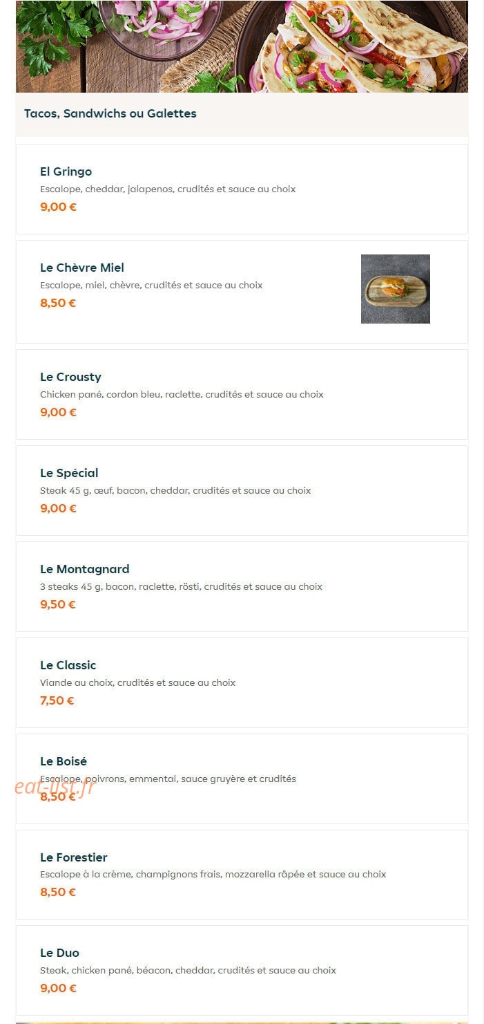 Le Spécial — carte page 6