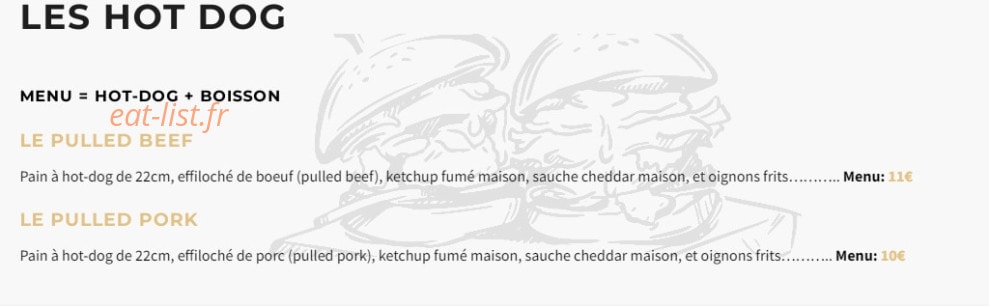 Smoké and Fries — carte page 2