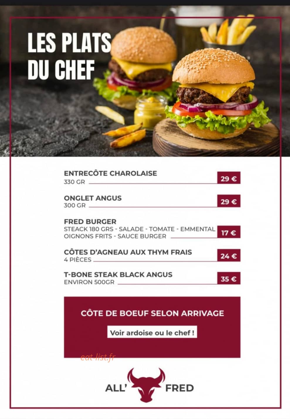 All Fred's — carte page 2