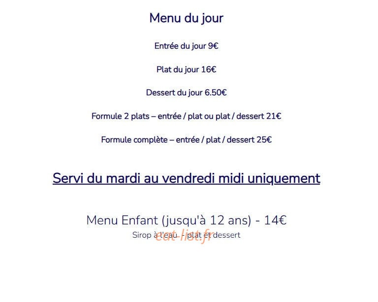Comme Avant — carte page 1