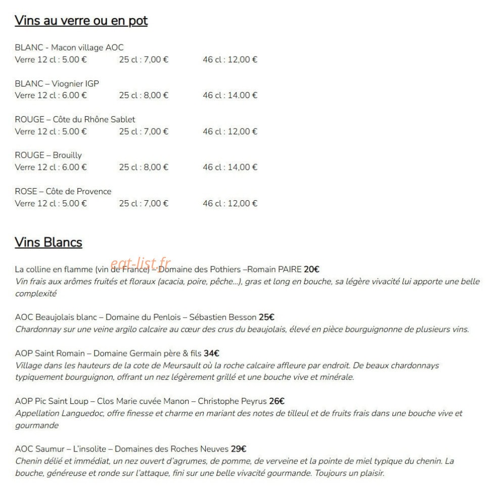 Comme Avant — carte page 3