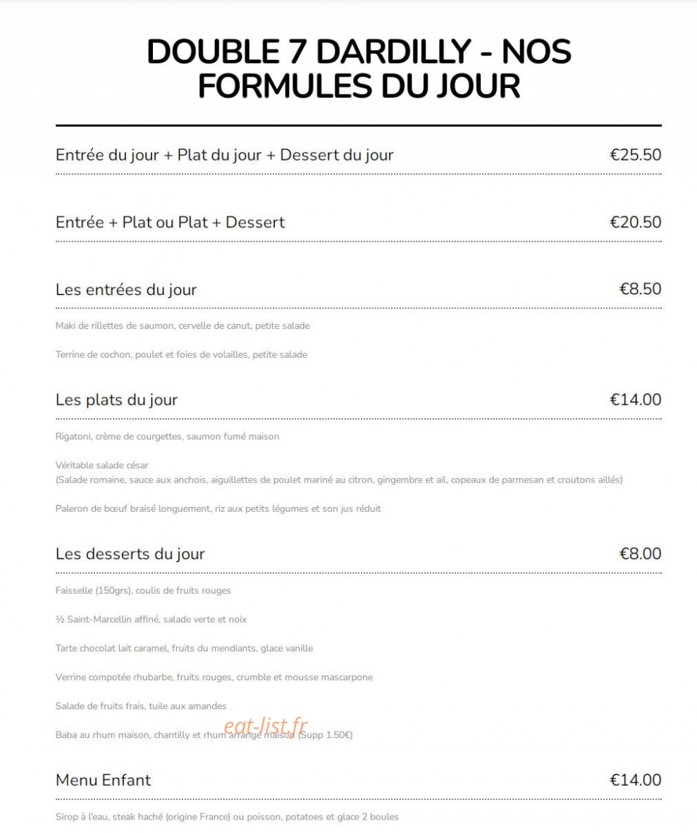 Double 7 — carte page 1