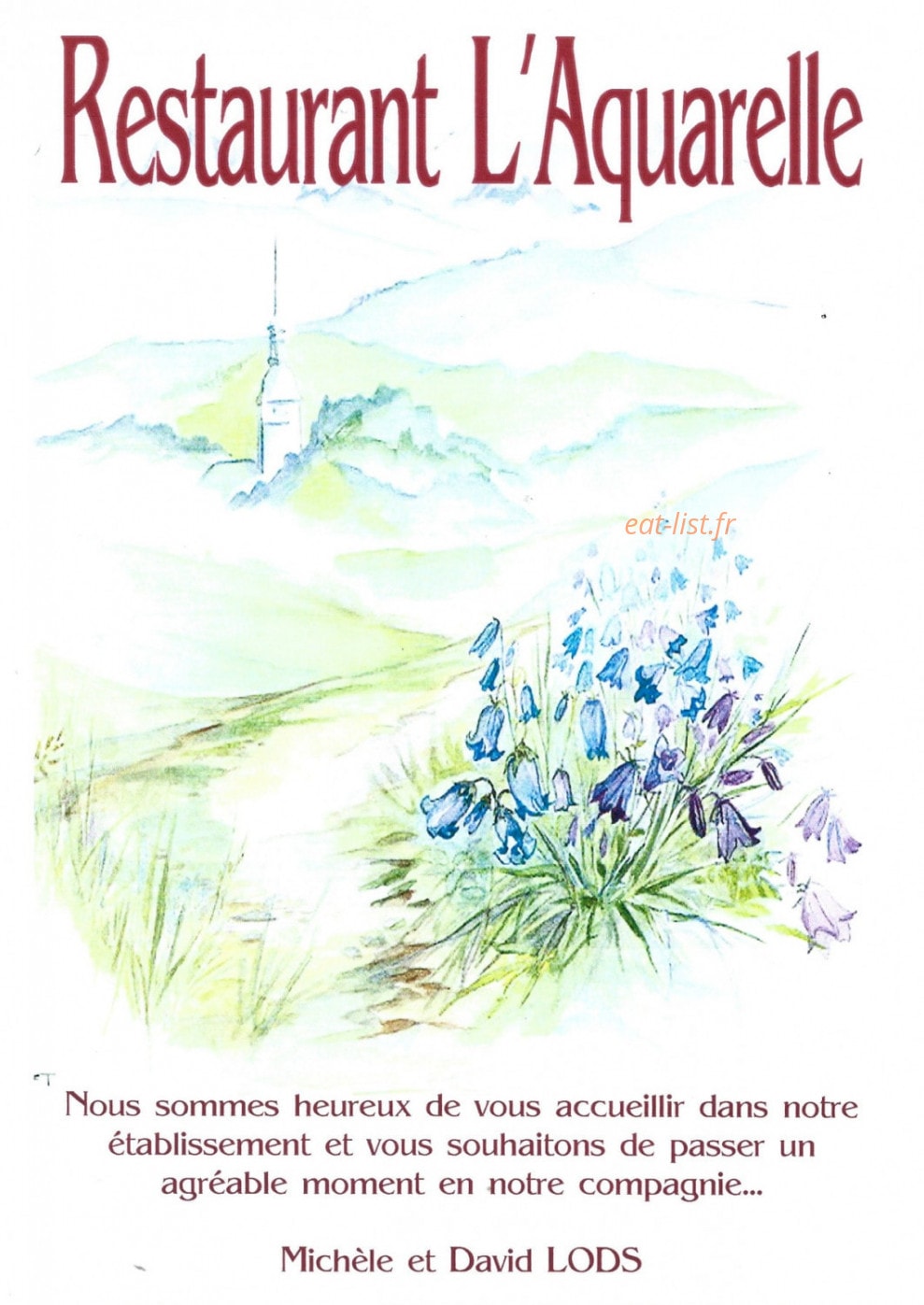 L aquarelle — carte page 1
