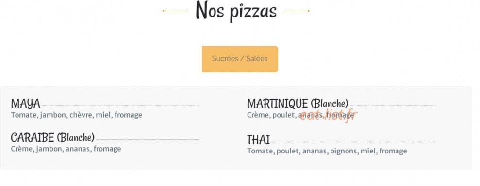 My Comptoir — carte page 6