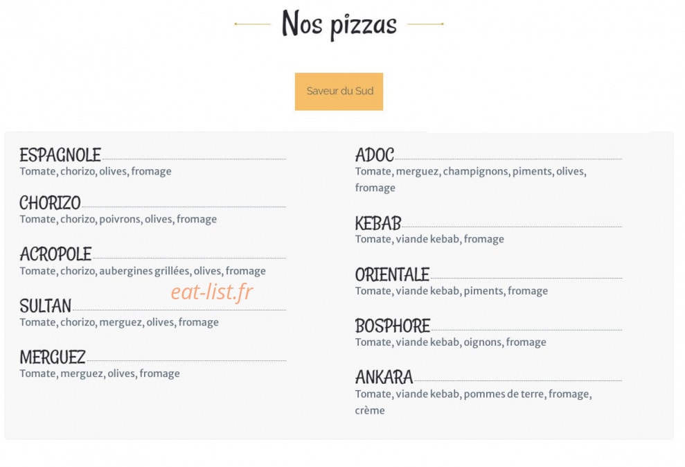 My Comptoir — carte page 4