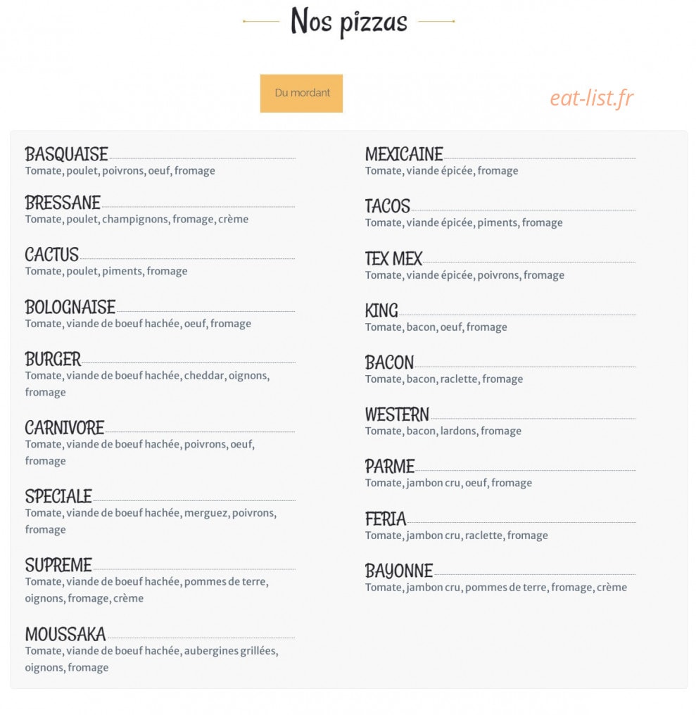 My Comptoir — carte page 3