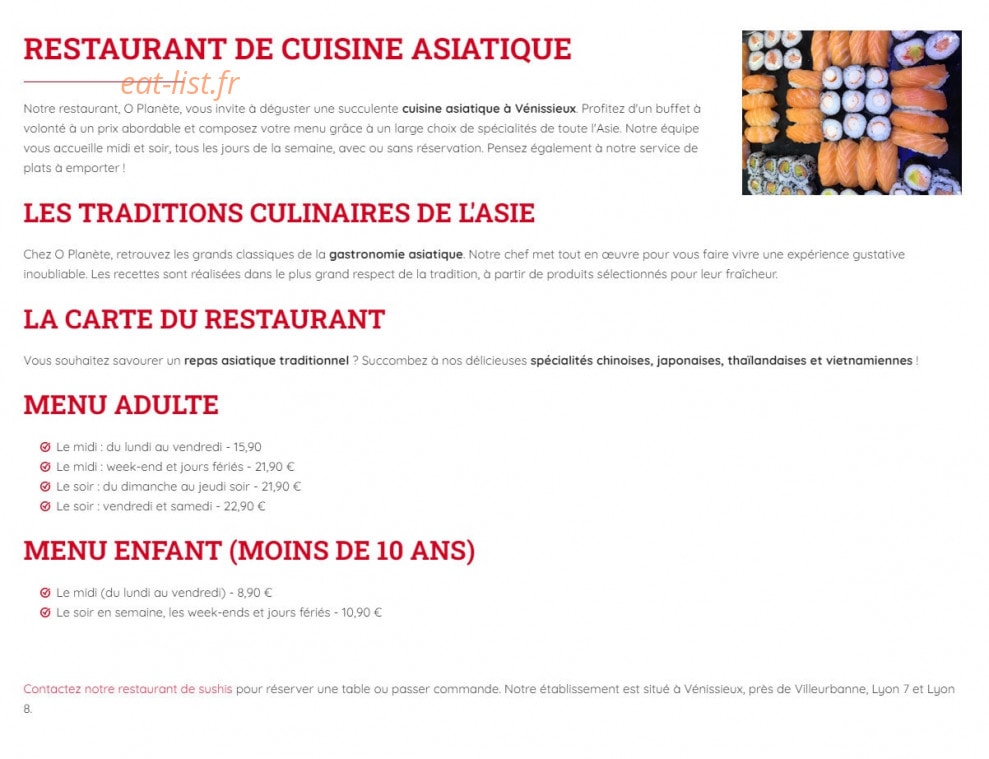 O'planete — carte page 1