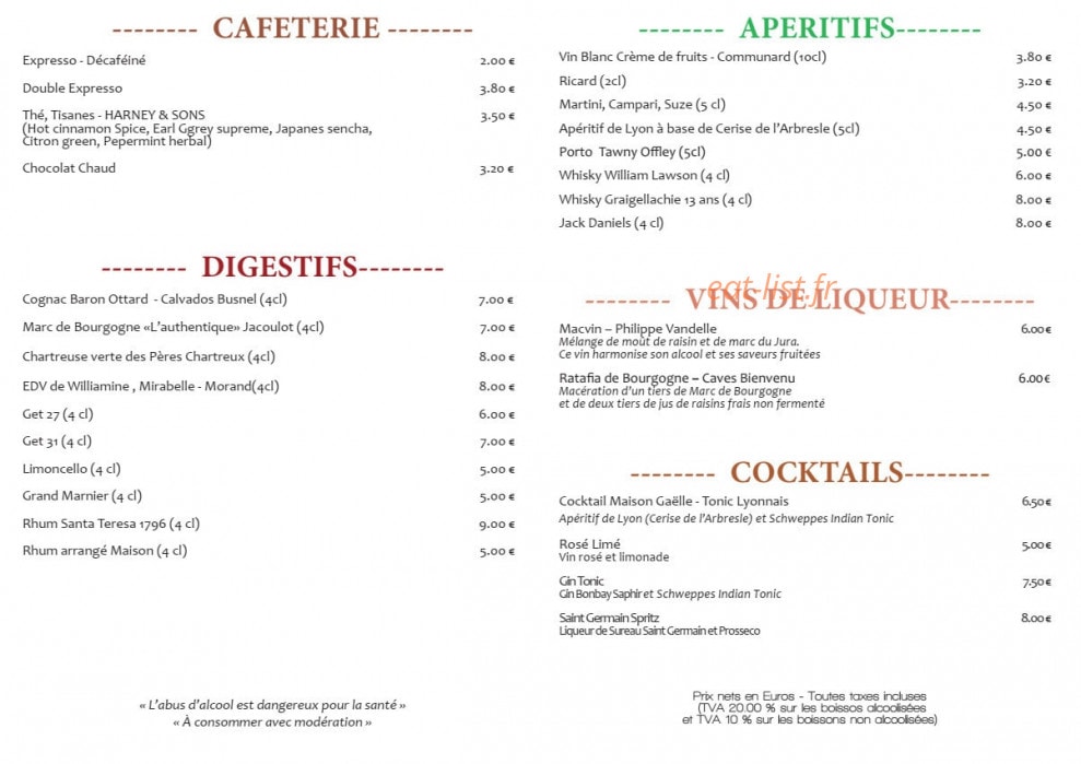 Maison Gaëlle — carte page 3