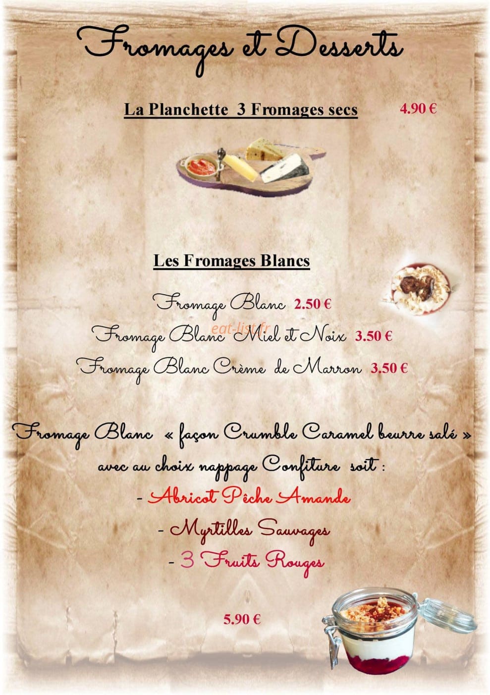 Ô Chat Gourmand — carte page 6