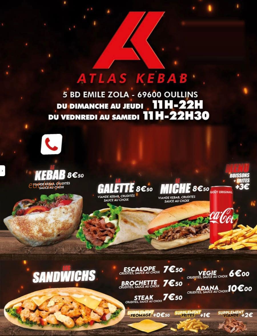 Atlas Kebab — carte page 2