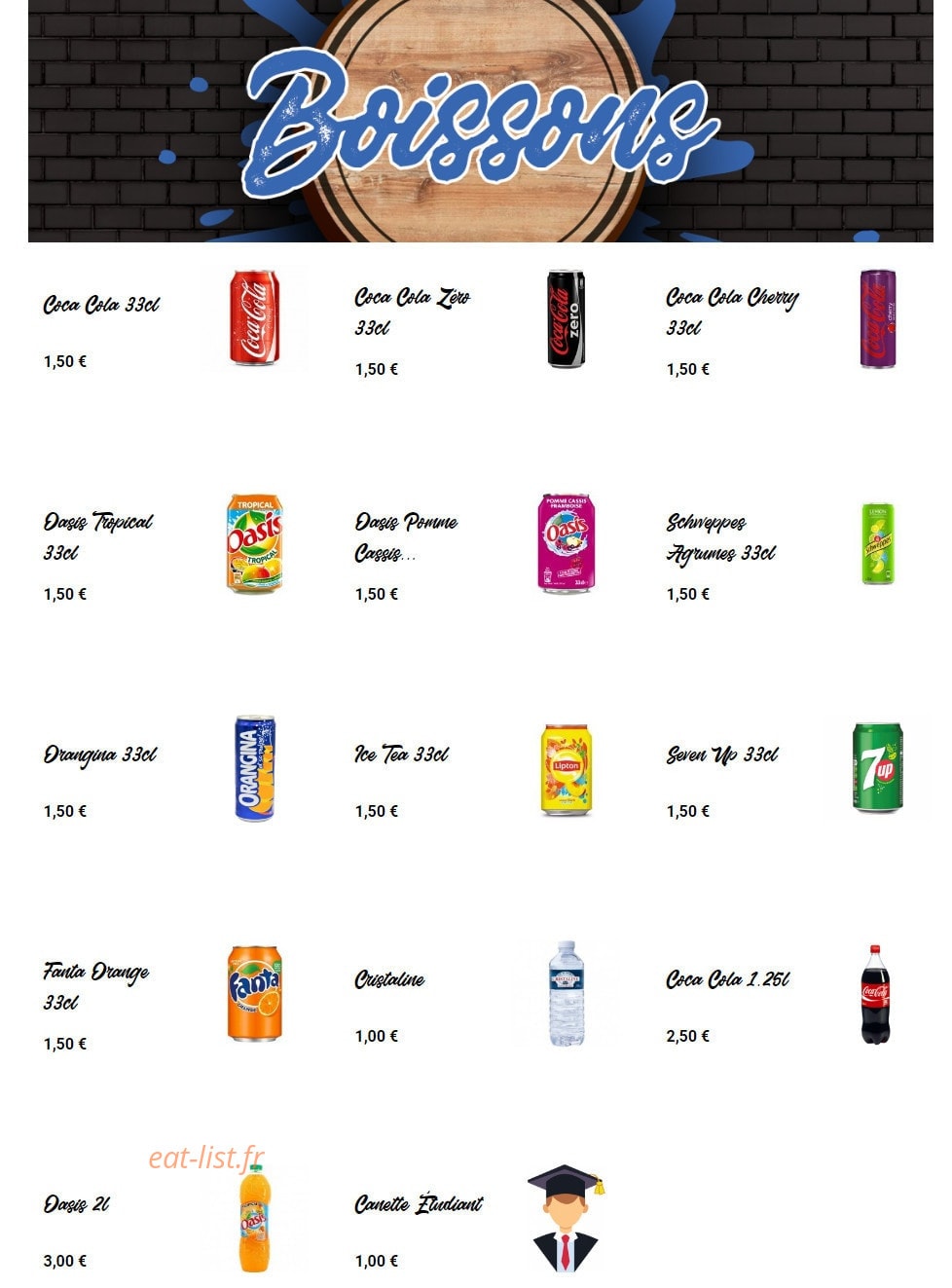 Burg’n tacos — carte page 8