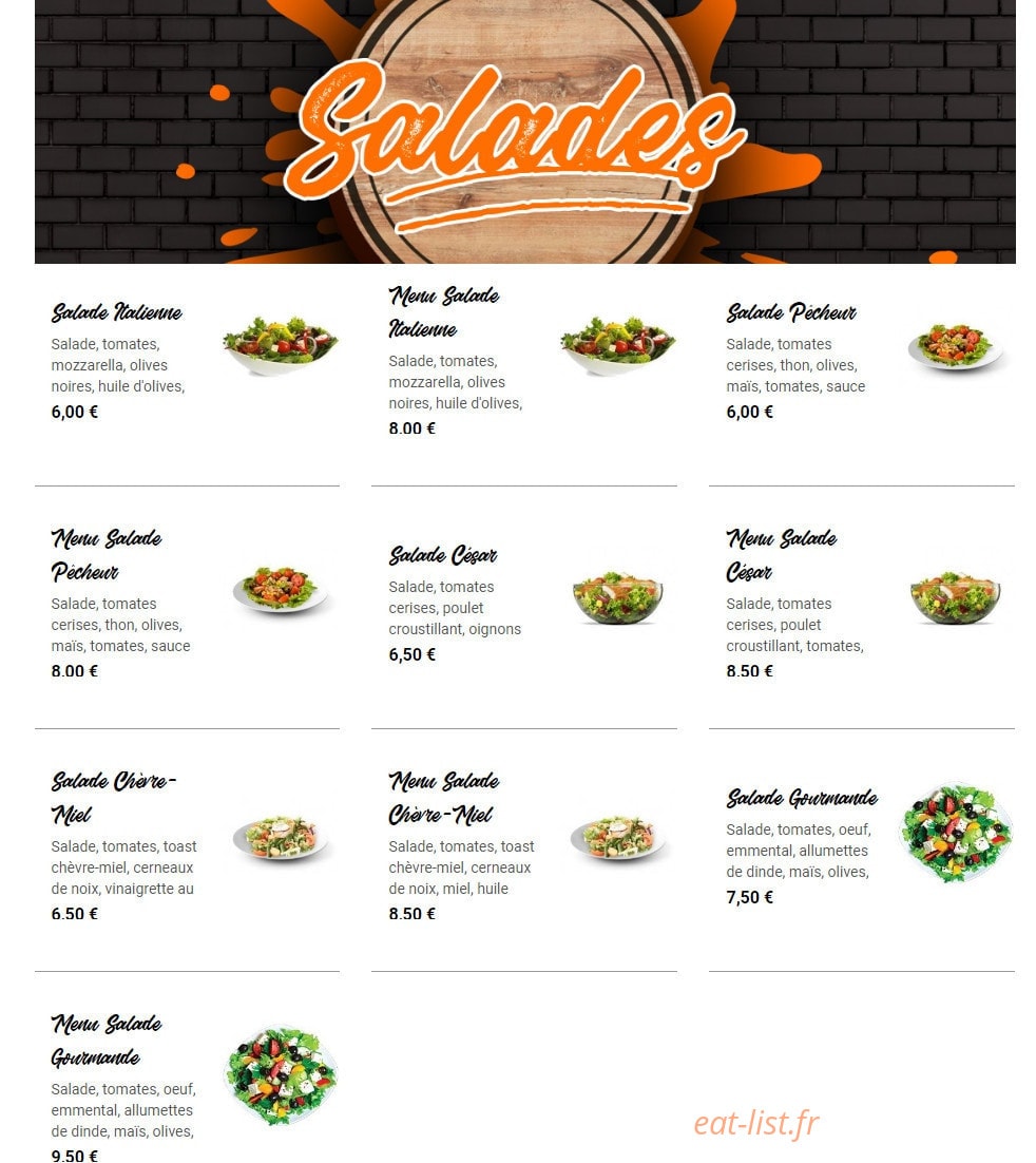 Burg’n tacos — carte page 6