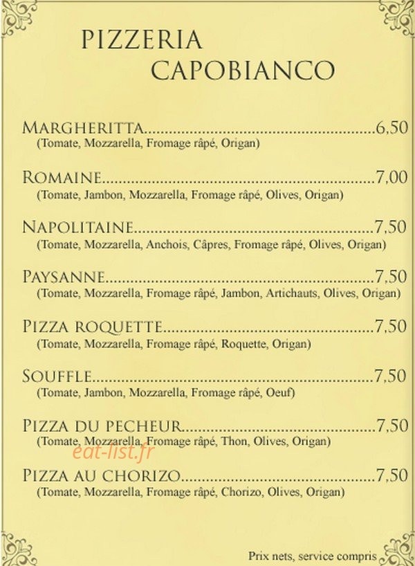 Capobianco — carte page 2
