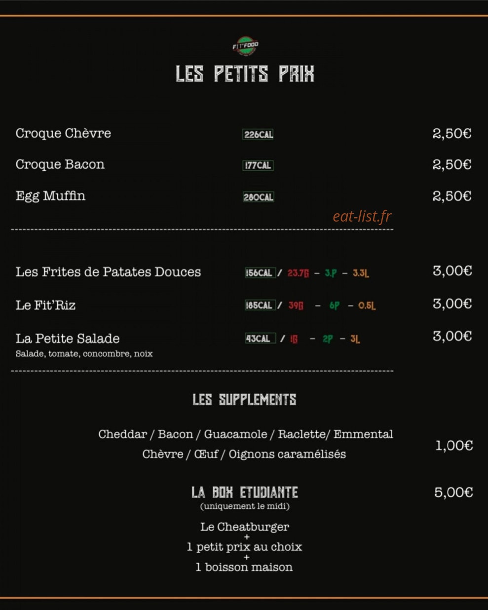 Fit'Food — carte page 2