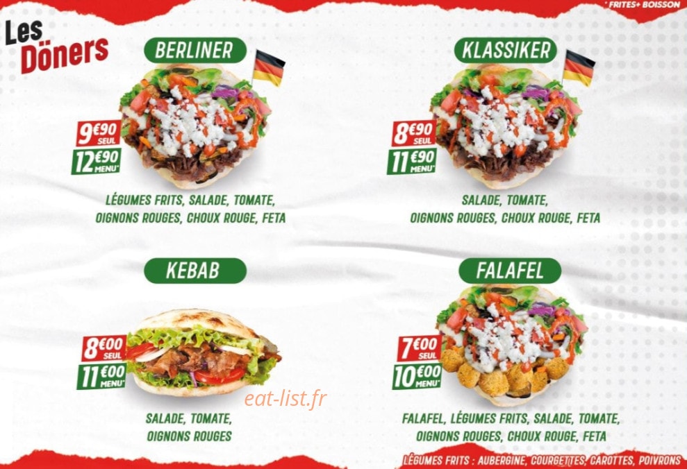 Haus Berliner Kebab — carte page 1