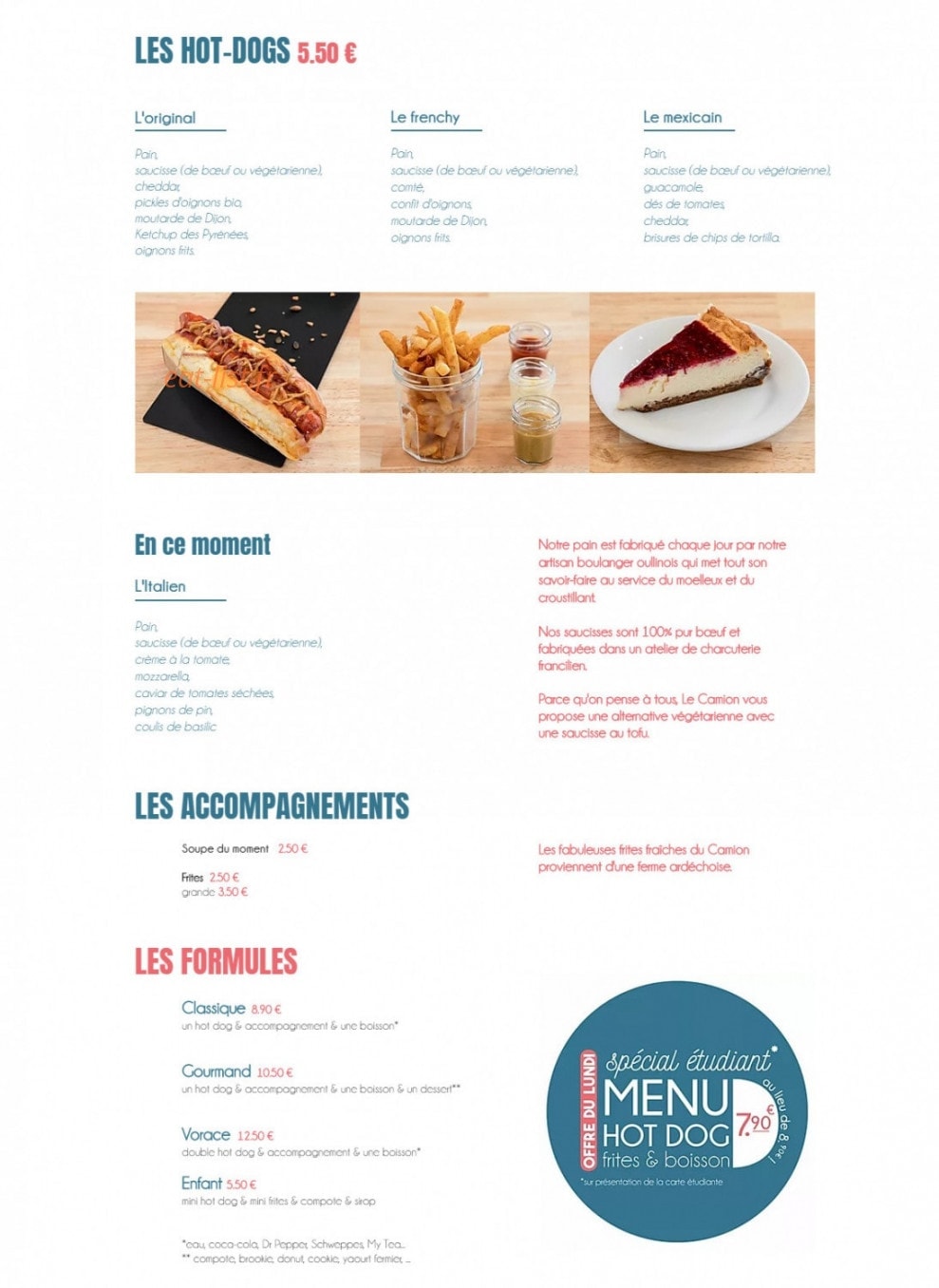 Le camion — carte page 1