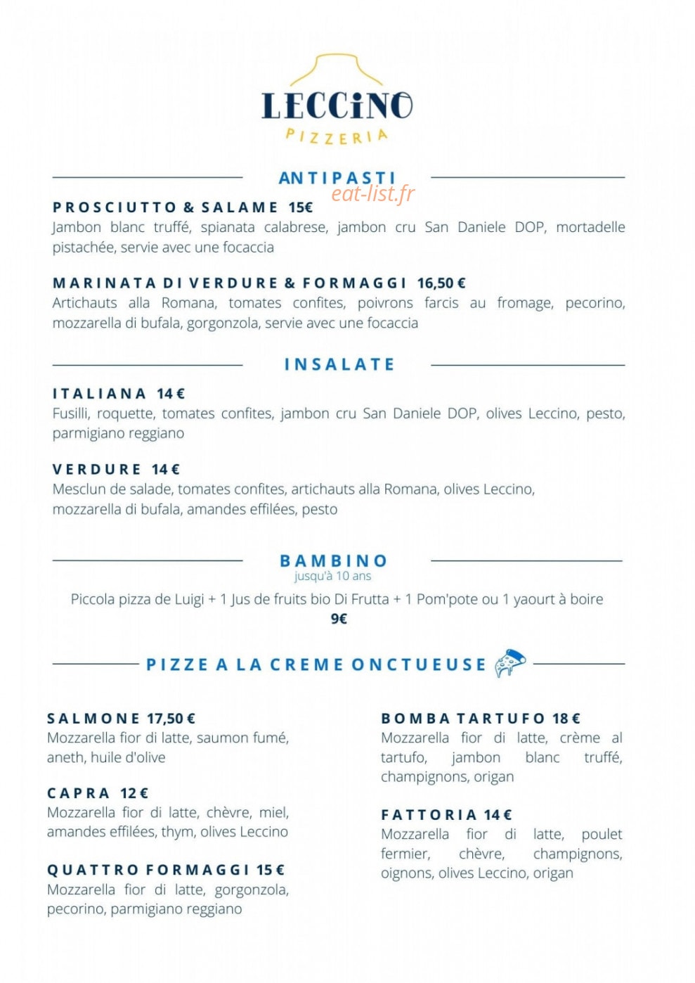 Leccino — carte page 1