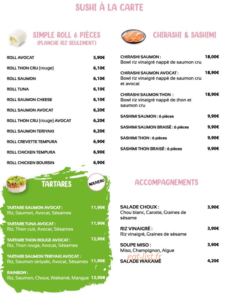 Sakura Sushi — carte page 8