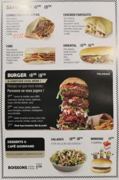 Speed Tacos — carte page 2