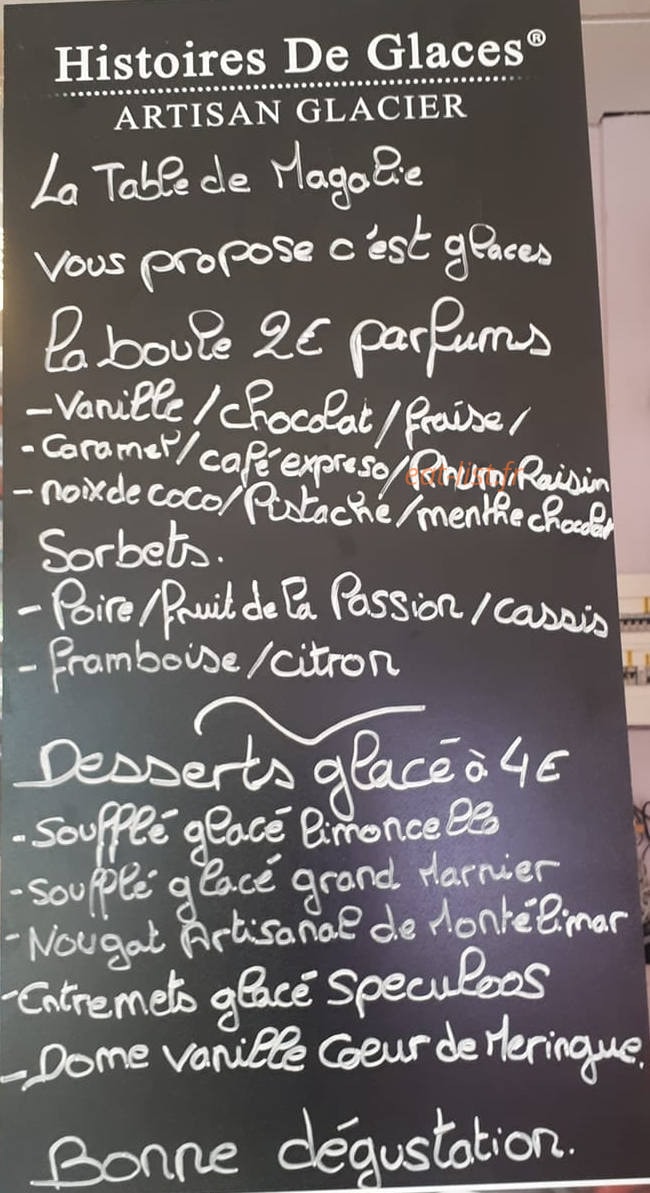 La table de Magalie — carte page 2