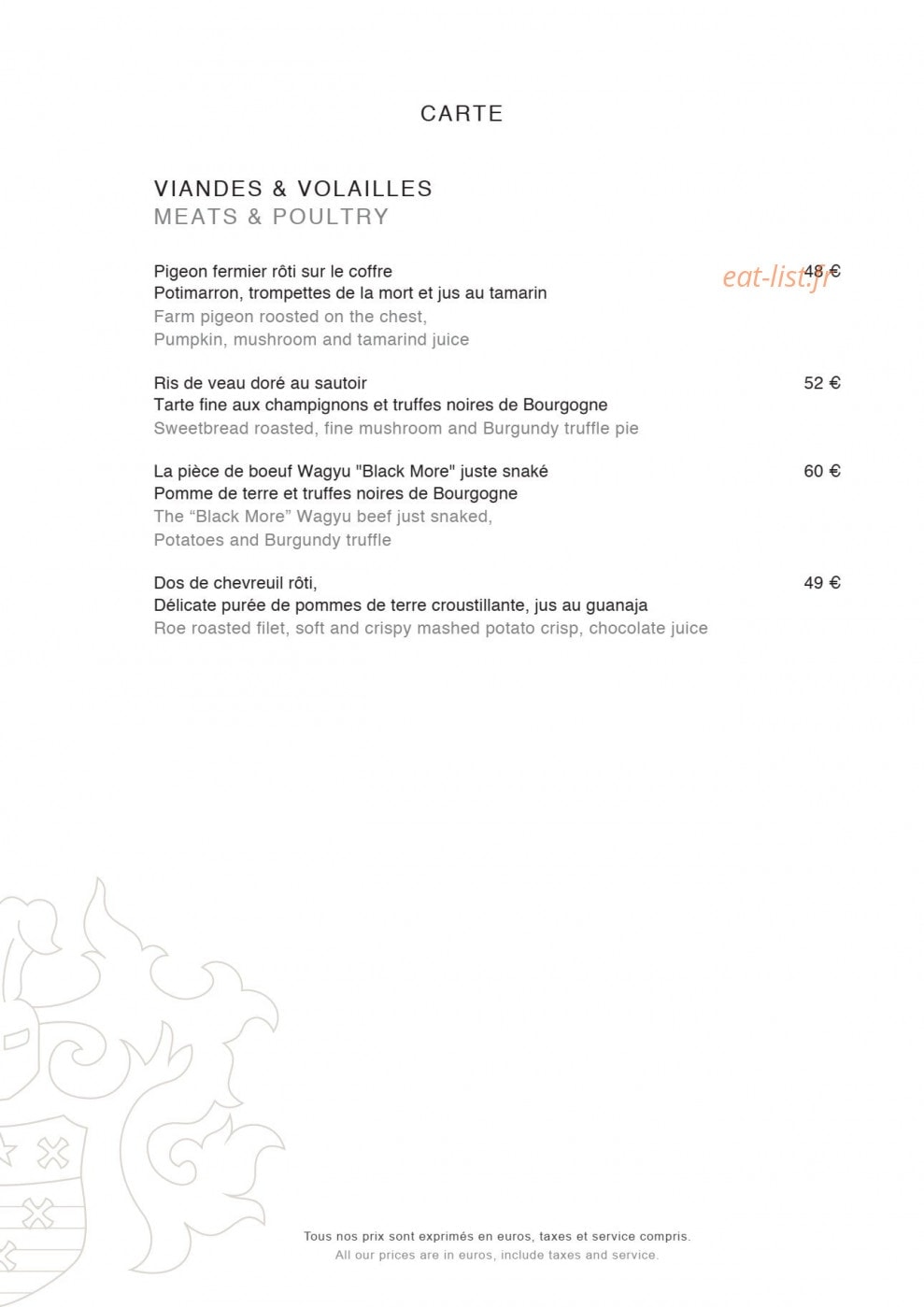 Château de Bagnols — carte page 8